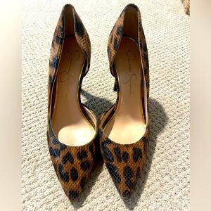 Jessica Simpson Leopard Heels 6.5